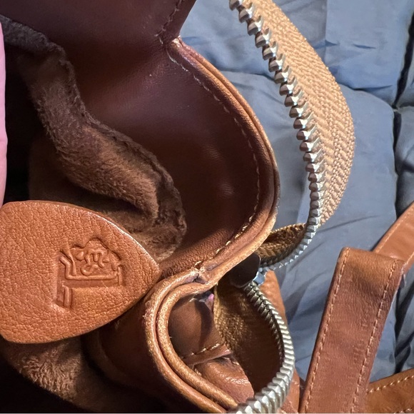 TOD’S leather purse bag Vintage brown camel - Picture 11 of 12
